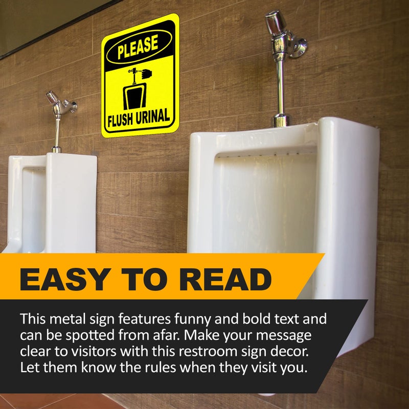 Work House Signs Please Flush Urinal Funny Toilet Bathroom Aluminum Composite Sign - Office Decor - Bathroom Decor - Funny Bathroom Signs - Door Restroom Decor - Restroom Sign - Bathroom Signs Decor Funny - 8.5" X 10" - Image 4